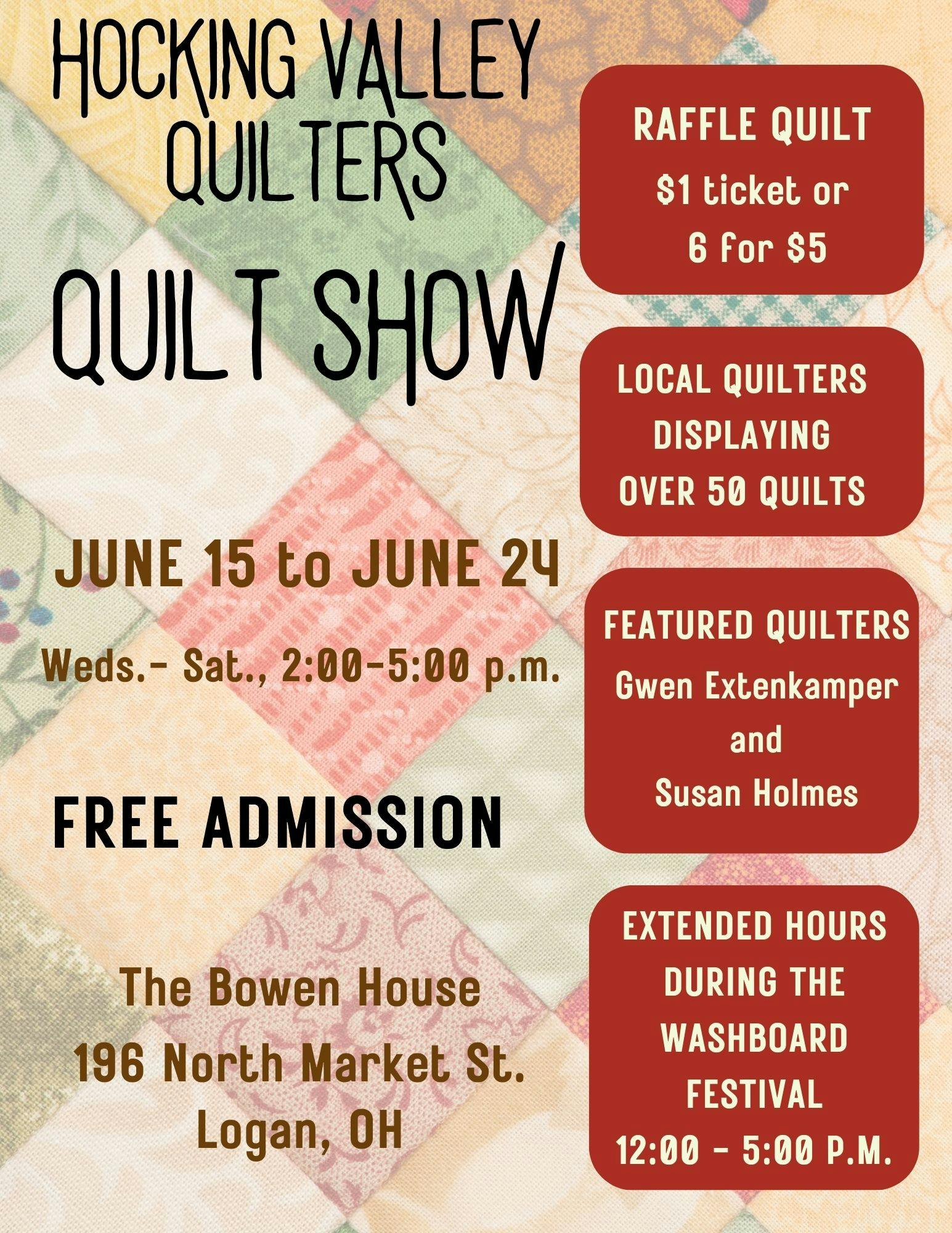 Hocking Valley Quilters Quilt Show